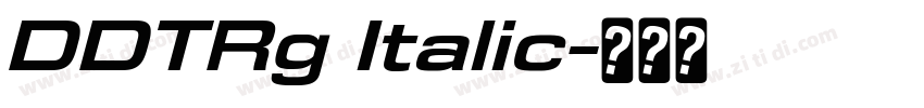 DDTRg Italic字体转换